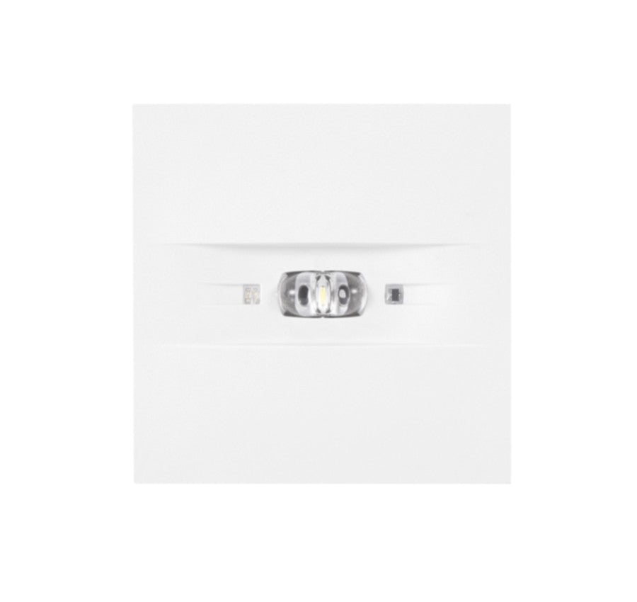 LED Sicherheitsleuchte OWA FL (Quadratisch) | Autotest | Deckeneinbau flach | Unauffälliges Design (Versch. Farben)