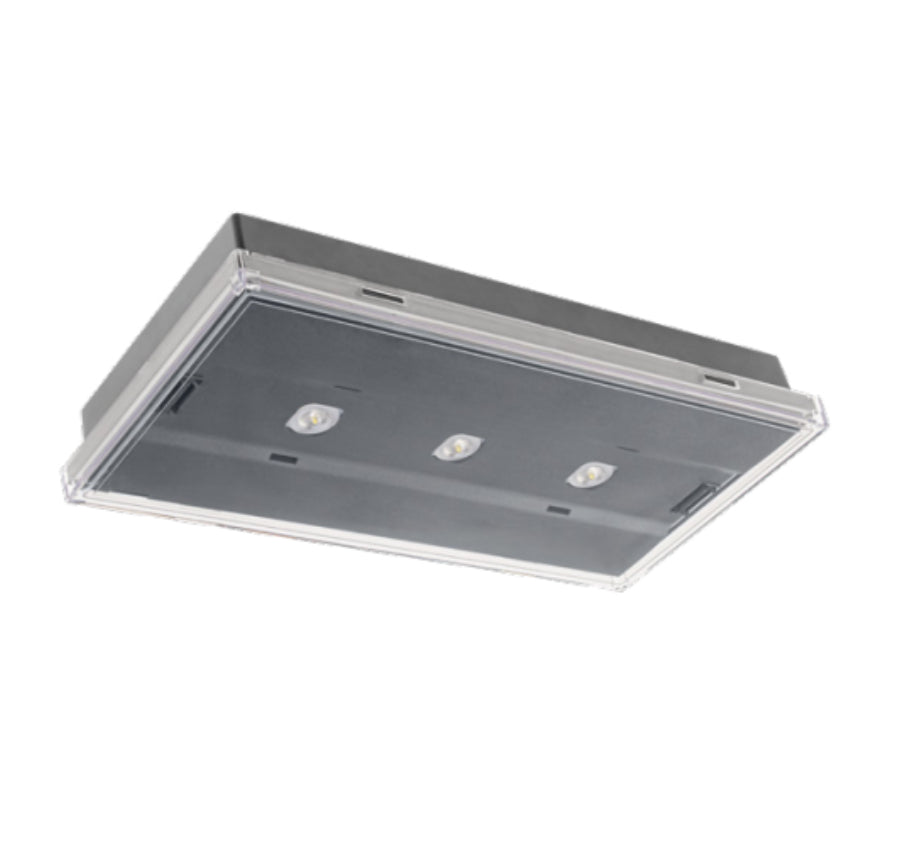 LED Sicherheitsleuchte PRIMOS III | Zentralbatterie (230V) | IP65 Spritzwasserschutz | Versch. Farben